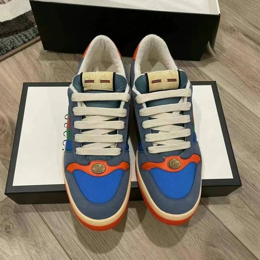 NIB Authentic Gucci Screener 'Blue Orange' - Picture 2 of 6